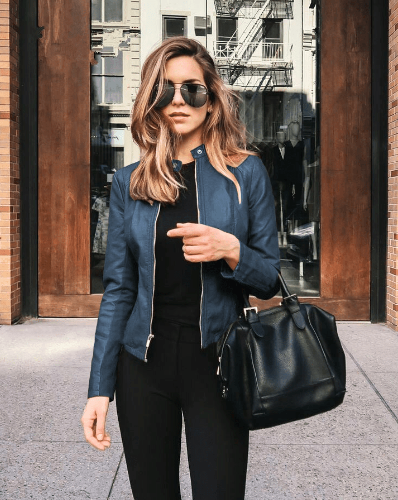 Mirla | Jacka Dam Slim Fit Läderjacka Dam Perfekt för Hösten Trendig & Avslappnad-Eva Jonsson