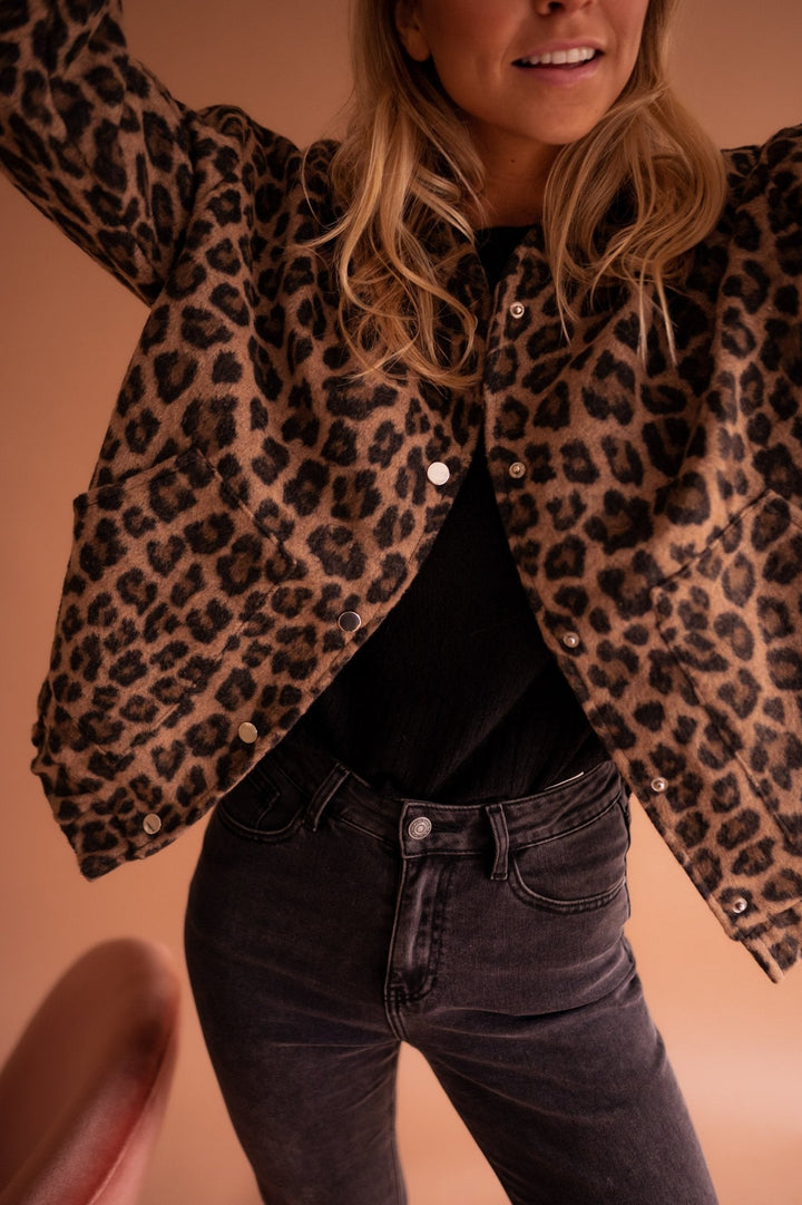 Mirla | Jacka med Leopardmönster-Eva Jonsson