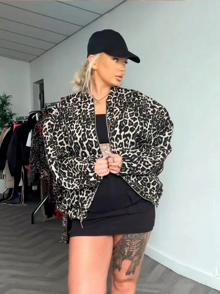 Mirla | Jacka med leopardmönster för damer-Eva Jonsson