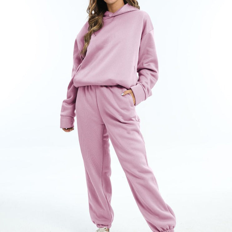 Mirla | Jacquelyn Ultimate Comfort Sweatpants & Hooded Sweater Set-Eva Jonsson