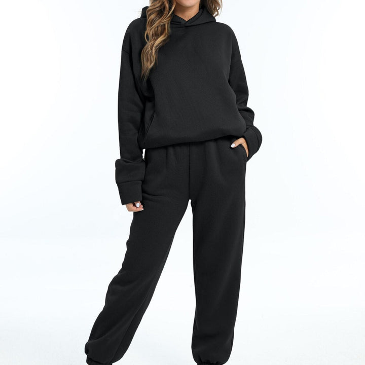 Mirla | Jacquelyn Ultimate Comfort Sweatpants & Hooded Sweater Set-Eva Jonsson