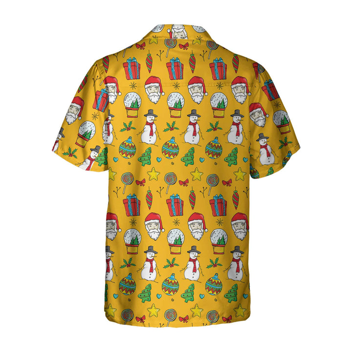 Mirla | Jag Älskar Jul T-Shirt För Män med Julmönster Söt Jul-Hawaii-Skjorta-Eva Jonsson