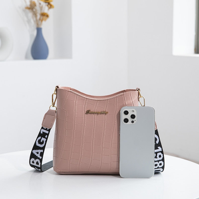 Mirla | Jaunty Axelremsväska Dam Mini Crossbody Hink Handväska-Eva Jonsson
