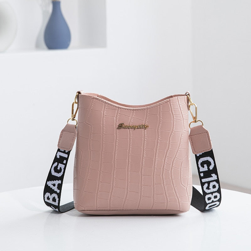 Mirla | Jaunty Axelremsväska Dam Mini Crossbody Hink Handväska-Eva Jonsson