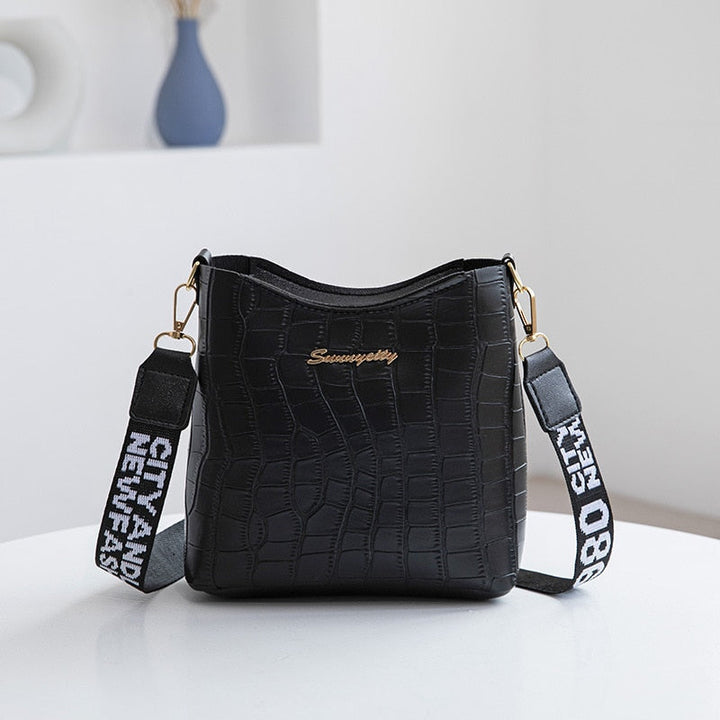 Mirla | Jaunty Axelremsväska Dam Mini Crossbody Hink Handväska-Eva Jonsson