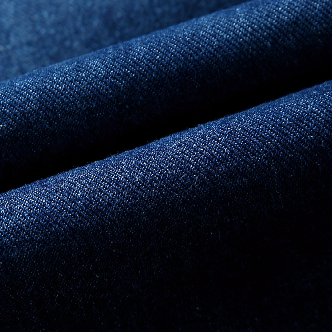 Mirla | Jeansblazer I Denimstil med Enfärgad Knappstängning-Eva Jonsson