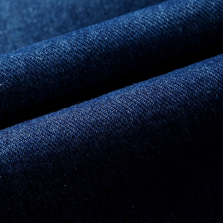 Mirla | Jeansblazer I Denimstil med Enfärgad Knappstängning-Eva Jonsson