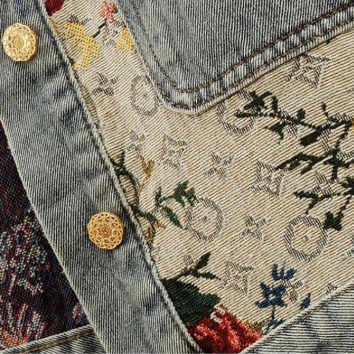Mirla | Jeansjacka Dam - Miljövänlig 100% Ekologisk Bomull Croppad Design-Eva Jonsson