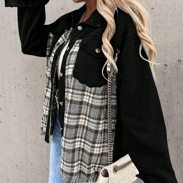 Mirla | Jeansjacka Rutig Dam-Eva Jonsson