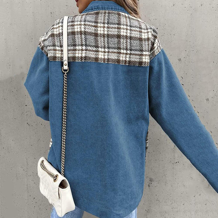 Mirla | Jeansjacka Rutig Dam-Eva Jonsson
