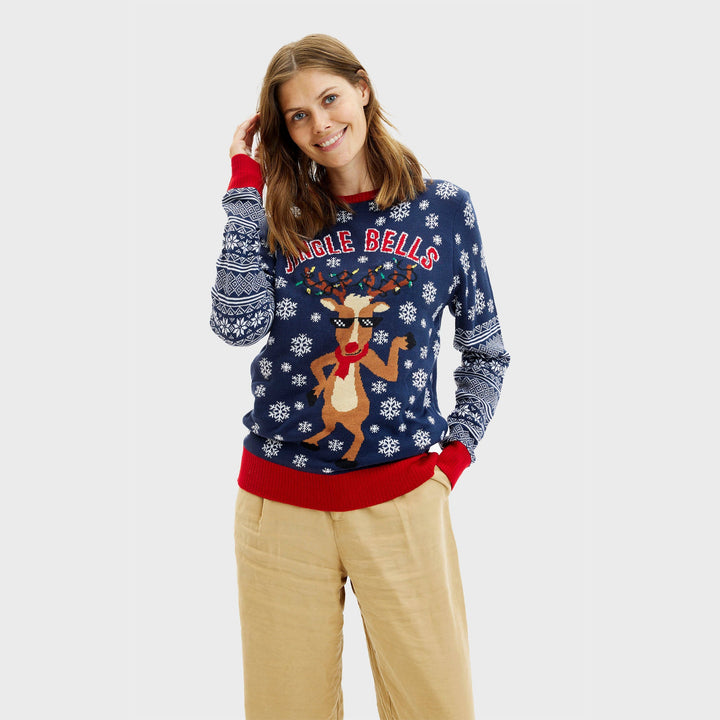 Mirla | Jingle Bells Jultröja - Dam-Eva Jonsson