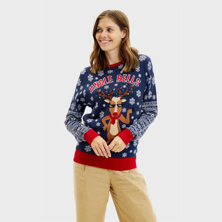 Mirla | Jingle Bells jultröja kvinnor-Eva Jonsson