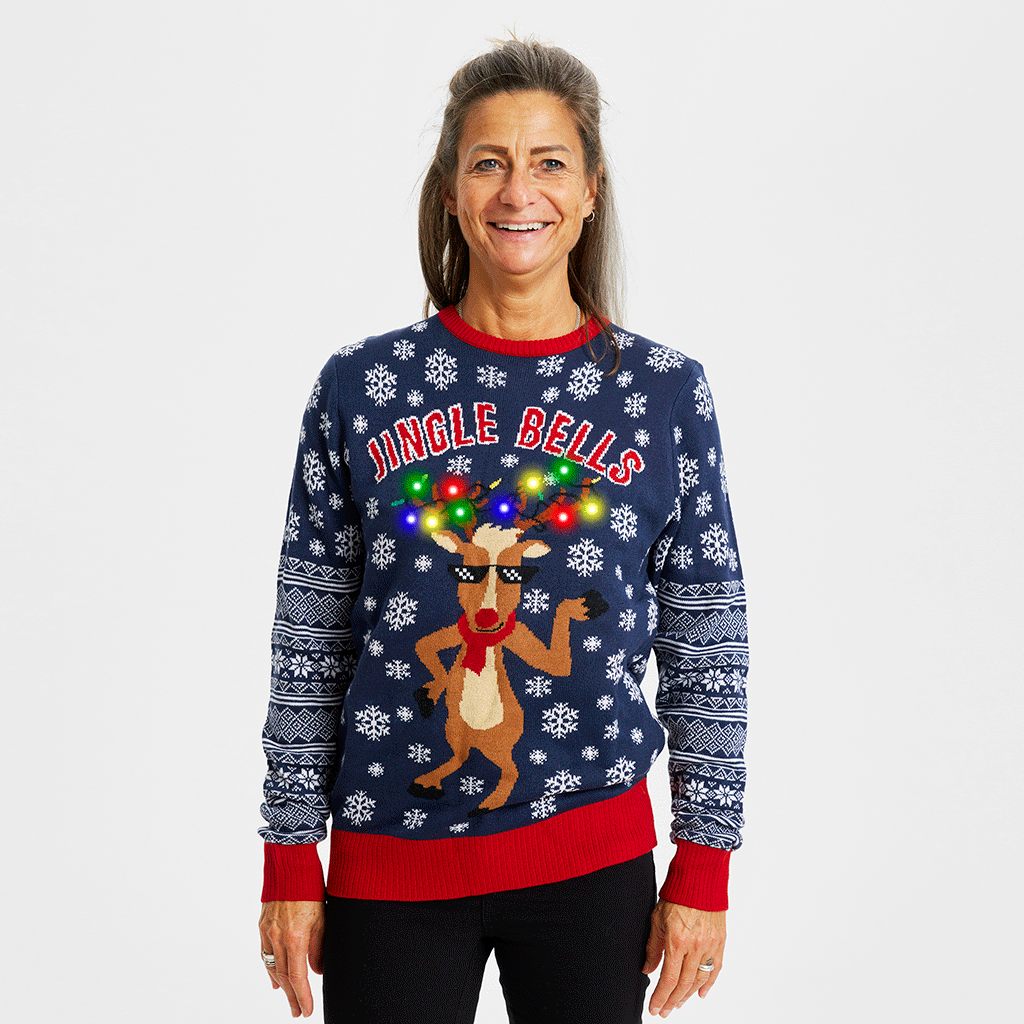 Mirla | Jingle Bells jultröja kvinnor-Eva Jonsson