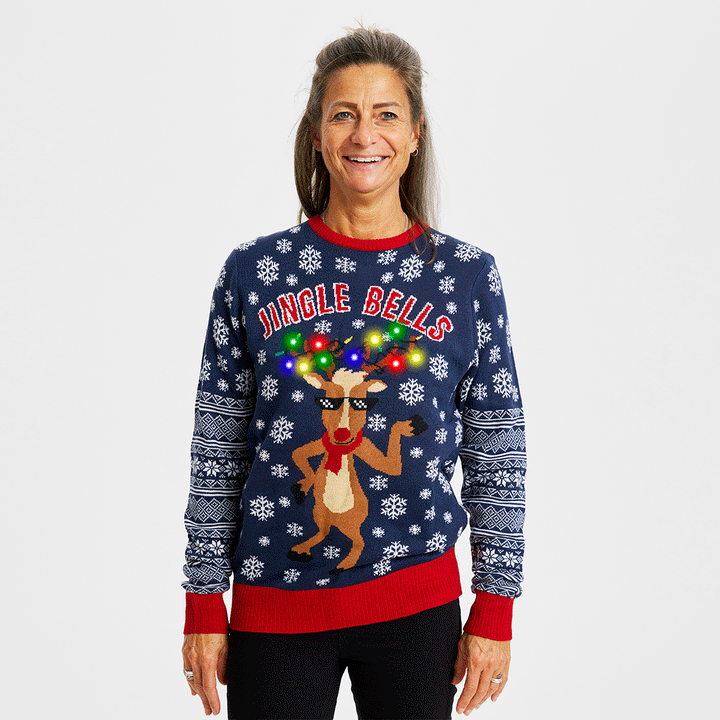 Mirla | Jingle Bells jultröja kvinnor-Eva Jonsson
