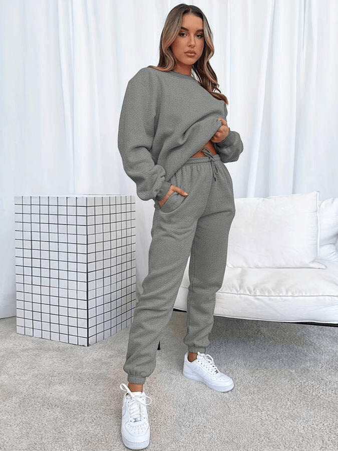 Mirla | Jogging set Bekväm Överstorlek Damer Lätt-Eva Jonsson