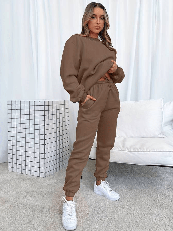 Mirla | Jogging set Bekväm Överstorlek Damer Lätt-Eva Jonsson