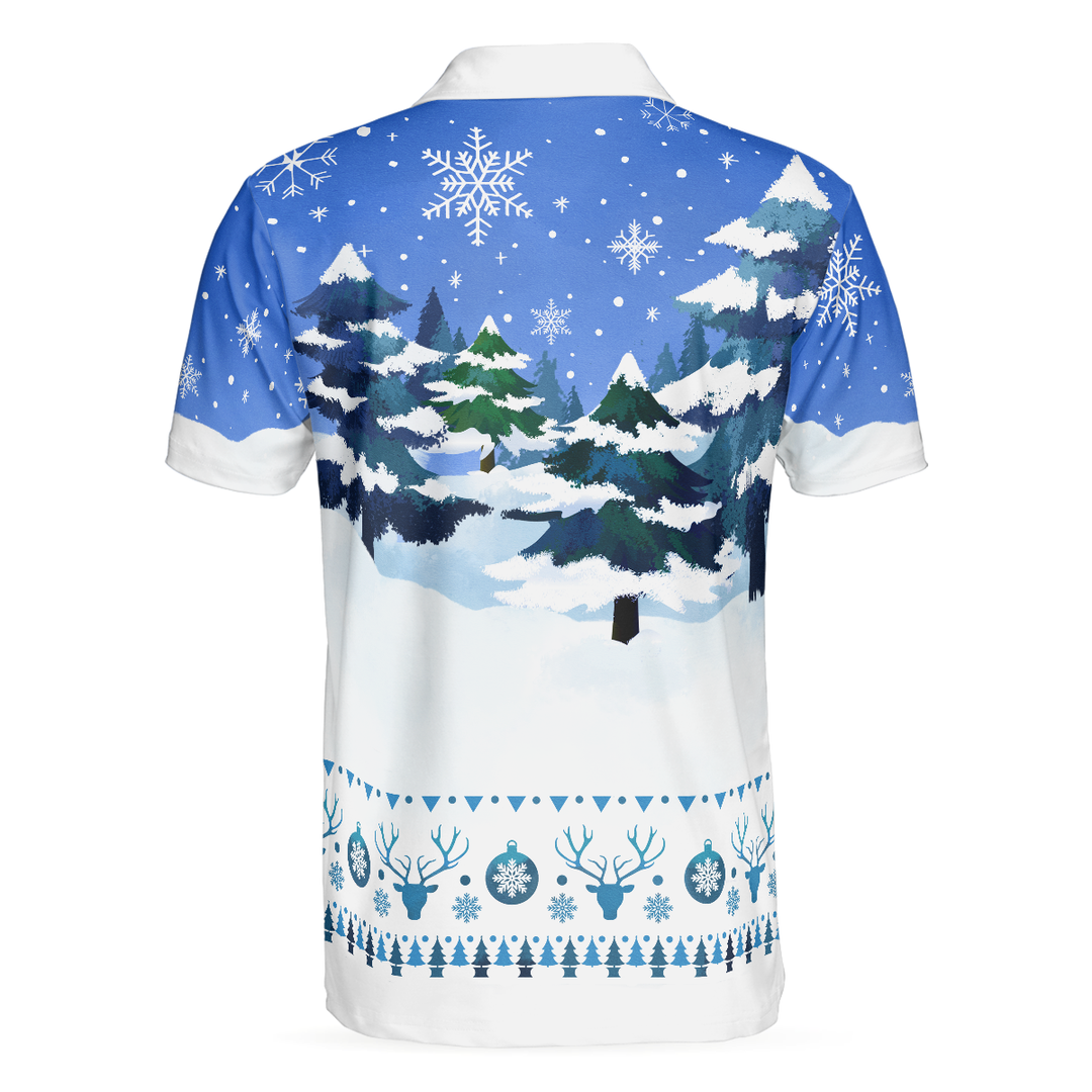 Mirla | Jul Golf Polo-Shirts - Herr Golf Polo-Shirts Kortärmad - Rolig Snögubbe-Mönster-Shirt Dry Fit - Jul-Shirt Presentidé För Män-Eva Jonsson
