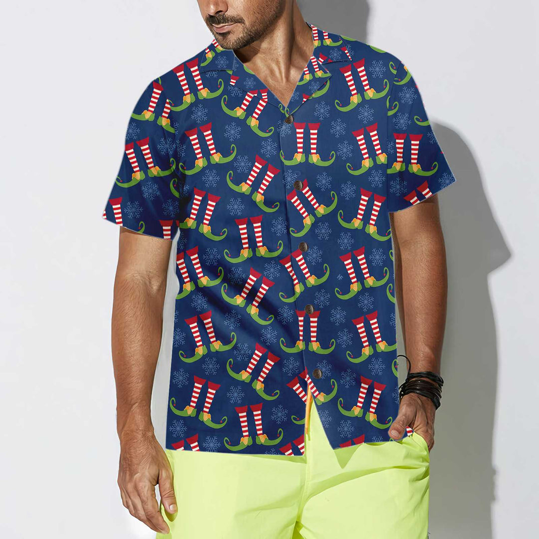Mirla | Jul-Ivory Hawaiian Shirt Rolig Älv-Julskjorta Bästa Julklapp Idé-Eva Jonsson