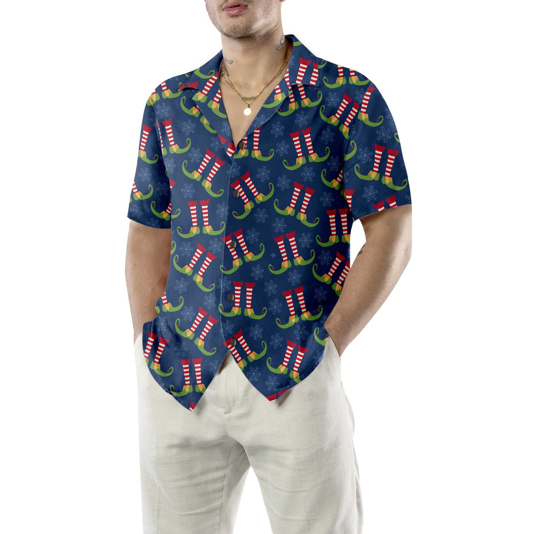 Mirla | Jul-Ivory Hawaiian Shirt Rolig Älv-Julskjorta Bästa Julklapp Idé-Eva Jonsson