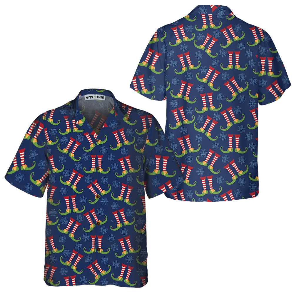 Mirla | Jul-Ivory Hawaiian Shirt Rolig Älv-Julskjorta Bästa Julklapp Idé-Eva Jonsson