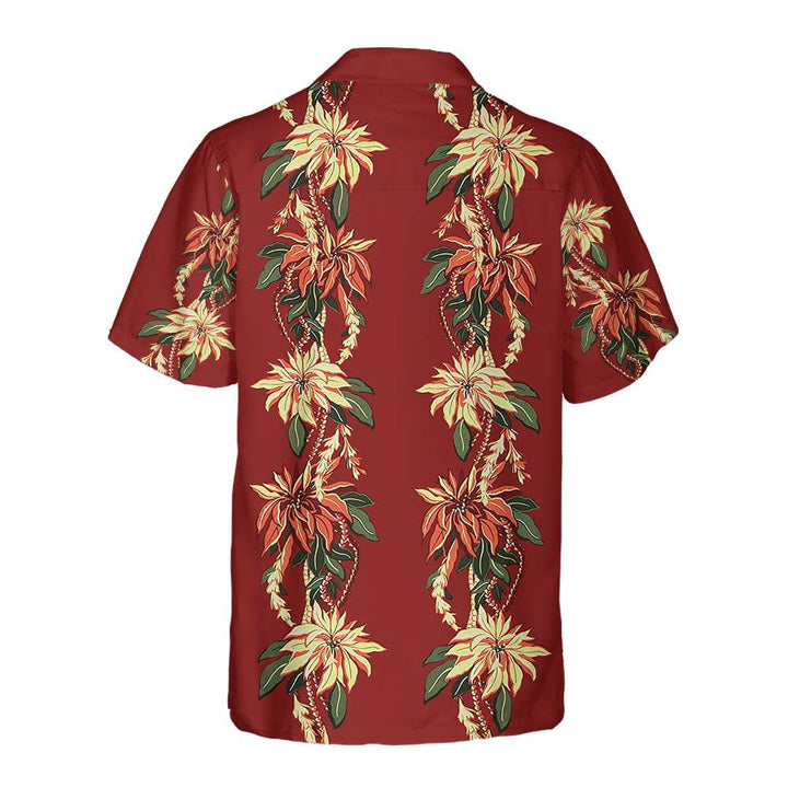Mirla | Jul-Poinsettia-Hawaiian Shirt Vintage-Christmas Shirt Best Christmas Gift Ideas-Eva Jonsson