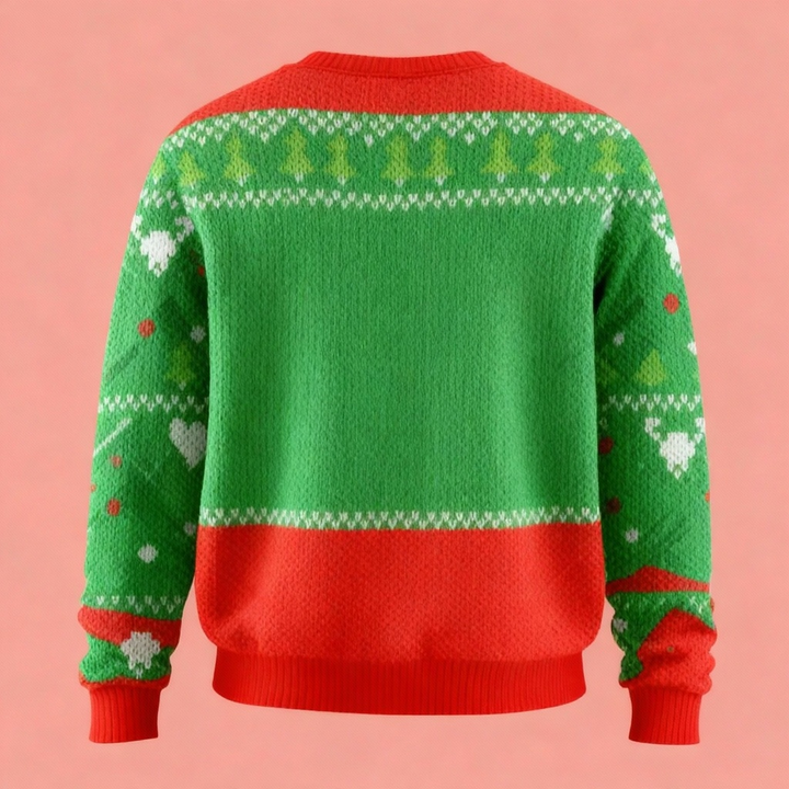Mirla | Jul-Slogan-Tryck Unisex Ful Jultröja - Rolig Festtröja-Eva Jonsson