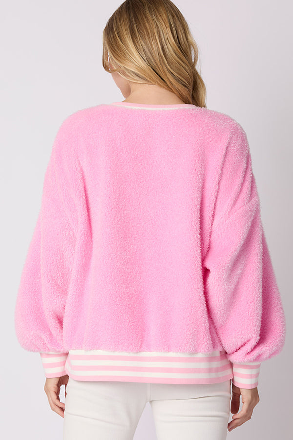 Mirla | Julbokstäver Strass Långärmad Rundhals Sweatshirt-Eva Jonsson
