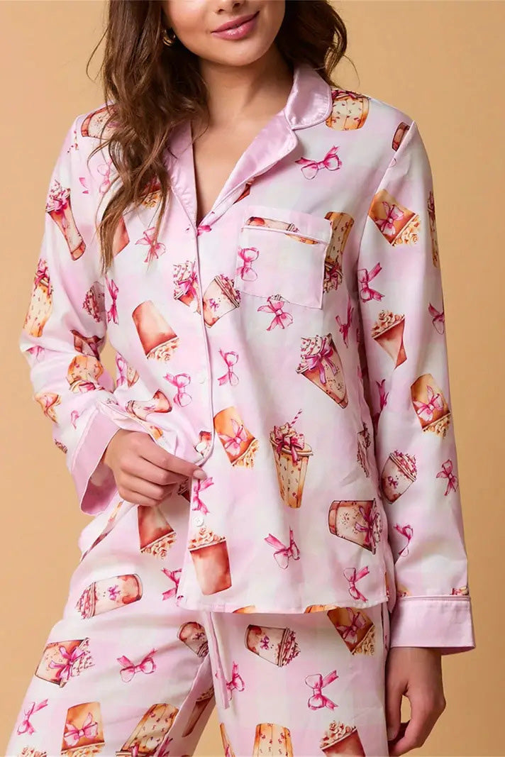 Mirla | Julfestlig Randig Pyjamas Set-Eva Jonsson