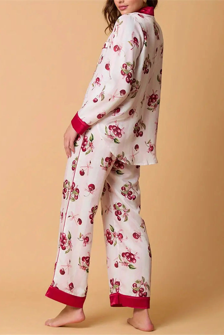 Mirla | Julfestlig Randig Pyjamas Set-Eva Jonsson