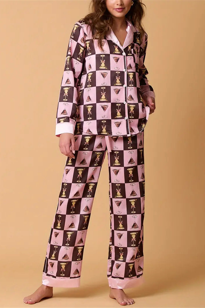 Mirla | Julfestlig Randig Pyjamas Set-Eva Jonsson