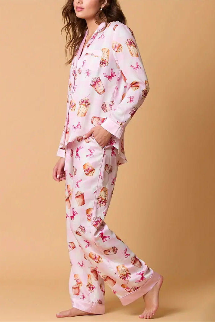 Mirla | Julfestlig Randig Pyjamas Set-Eva Jonsson