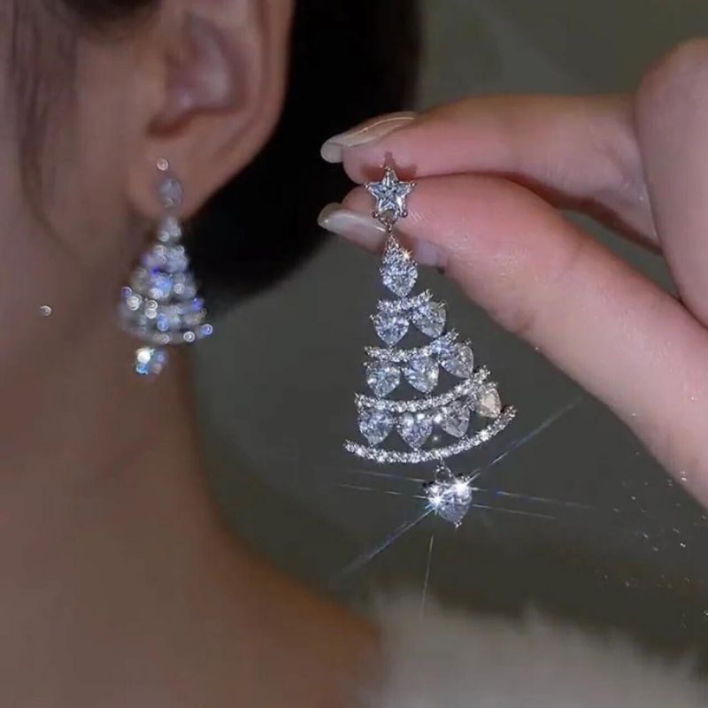 Mirla | Julglittra Silver Örhängen-Eva Jonsson