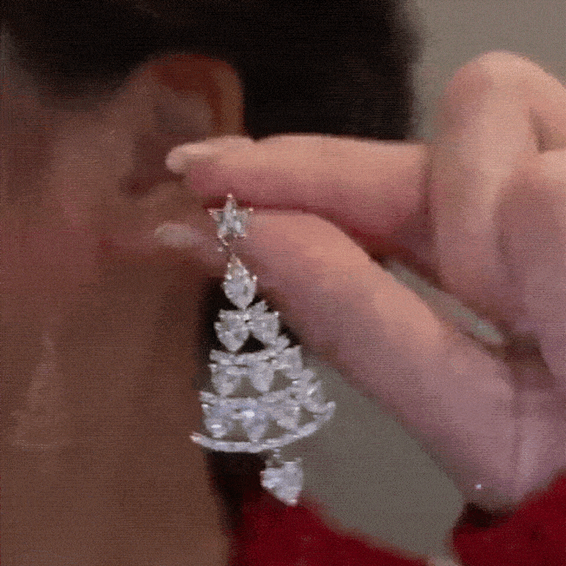 Mirla | Julglittra Silver Örhängen-Eva Jonsson