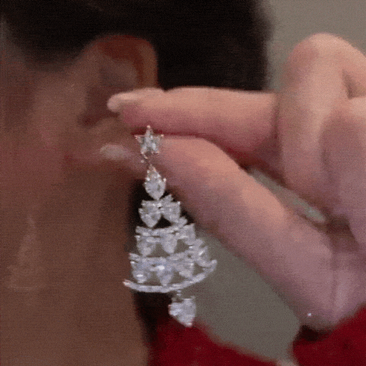 Mirla | Julglittra Silver Örhängen-Eva Jonsson