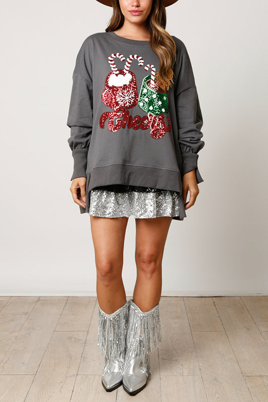Mirla | Julgodis Mugglitter Lättsamt Loose Sweatshirt-Eva Jonsson