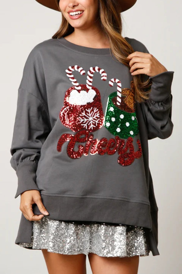 Mirla | Julgodis Mugglitter Lättsamt Loose Sweatshirt-Eva Jonsson