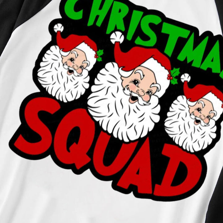 Mirla | Julgrupp och Santa Tryckta Gröna och Svarta Rutiga Julfamiljepyjamas-Eva Jonsson