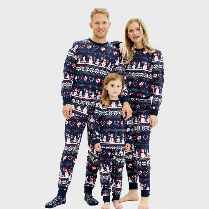 Mirla | Julhjärta Julpyjamas Marinblå Herrar-Eva Jonsson