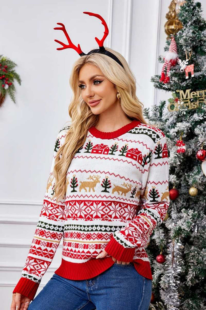 Mirla | Juli Round Neck Embroidered Knitted Sweater-Eva Jonsson