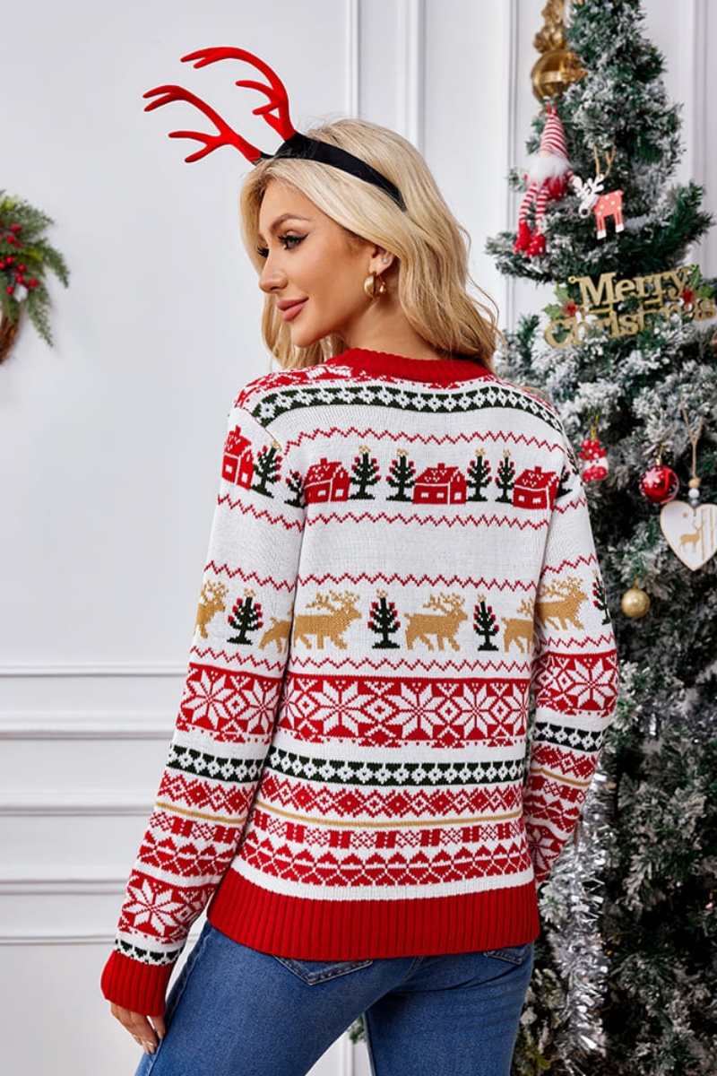Mirla | Juli Round Neck Embroidered Knitted Sweater-Eva Jonsson