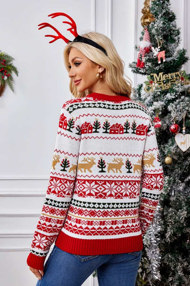 Mirla | Juli Round Neck Embroidered Knitted Sweater-Eva Jonsson