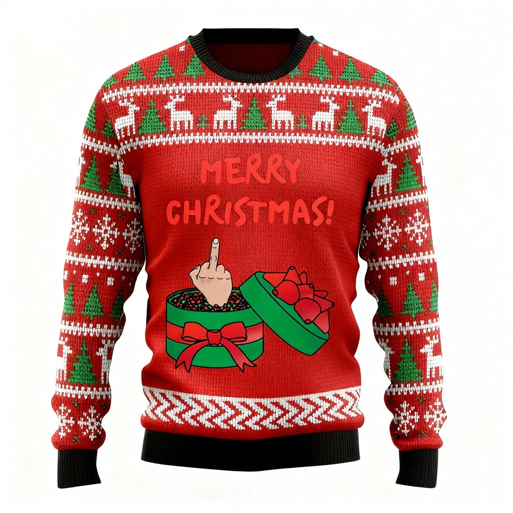 Mirla | Julklapp Mönster Design Tröja - Ful & Mysig Unisex Tröja-Eva Jonsson