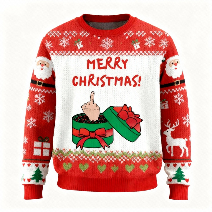 Mirla | Julklapp Mönster Ful Tröja - Unisex Julfest Nödvändighet-Eva Jonsson
