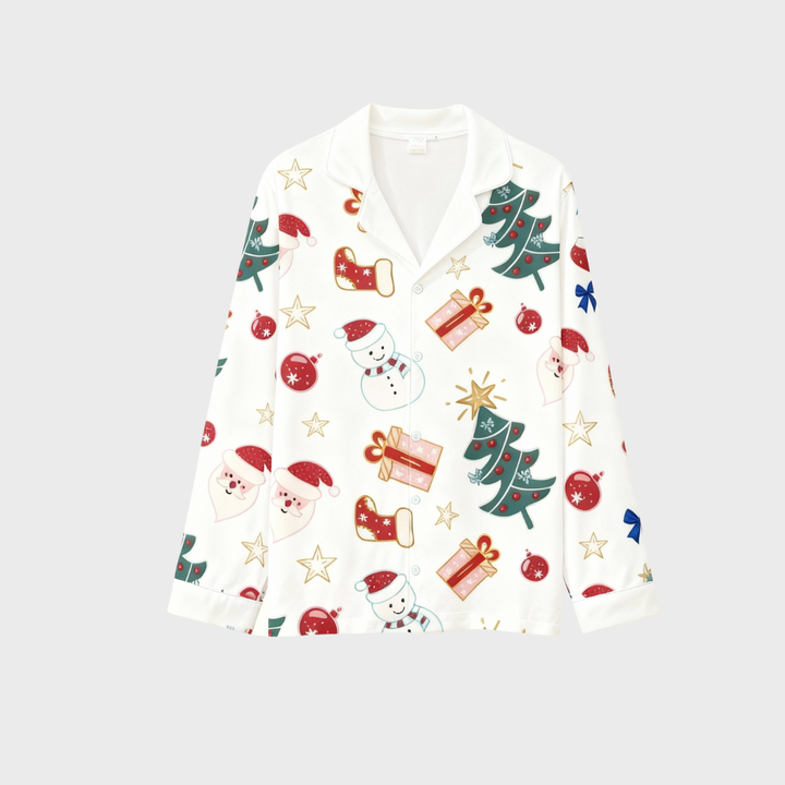 Mirla | Julkrage Button-Up Pyjamas Set För Familjen-Eva Jonsson