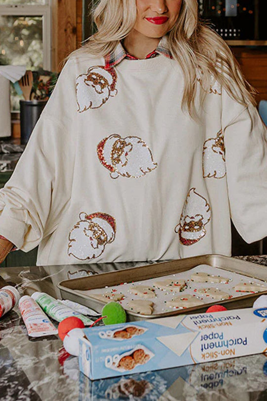 Mirla | Julman Paljetter Lättsamt Löst Sweatshirt-Eva Jonsson
