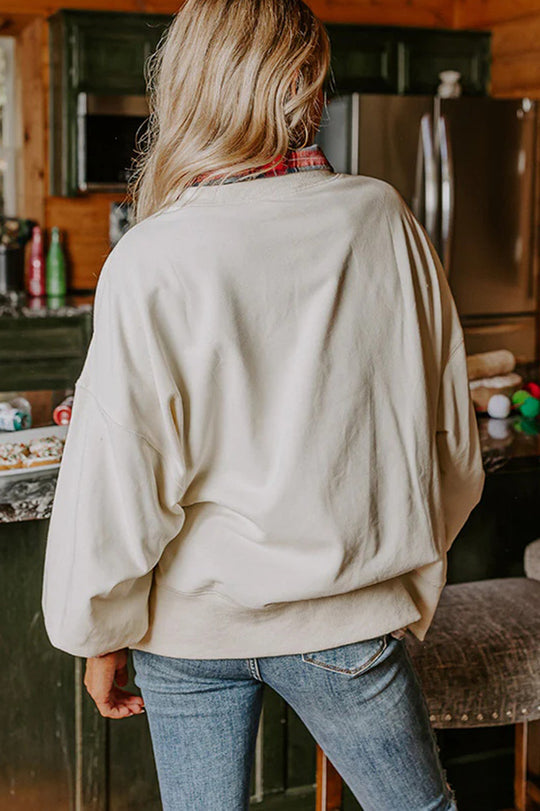 Mirla | Julman Paljetter Lättsamt Löst Sweatshirt-Eva Jonsson