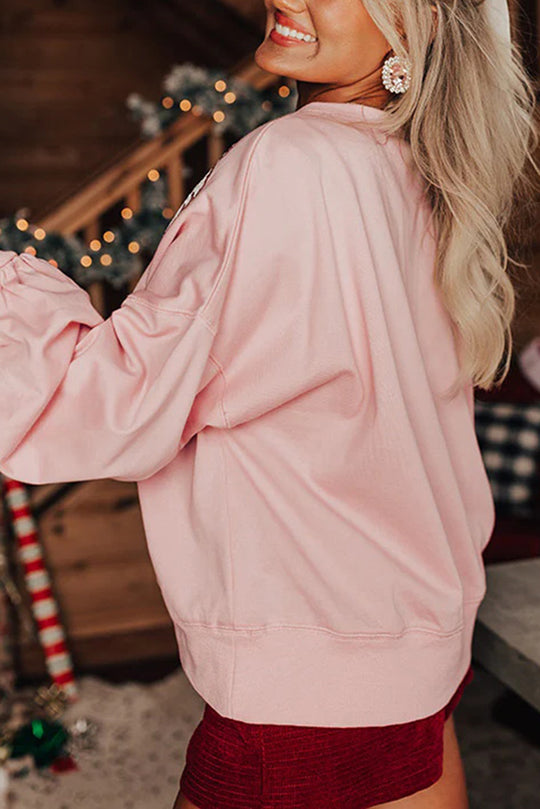 Mirla | Julman Paljetter Lättsamt Löst Sweatshirt-Eva Jonsson