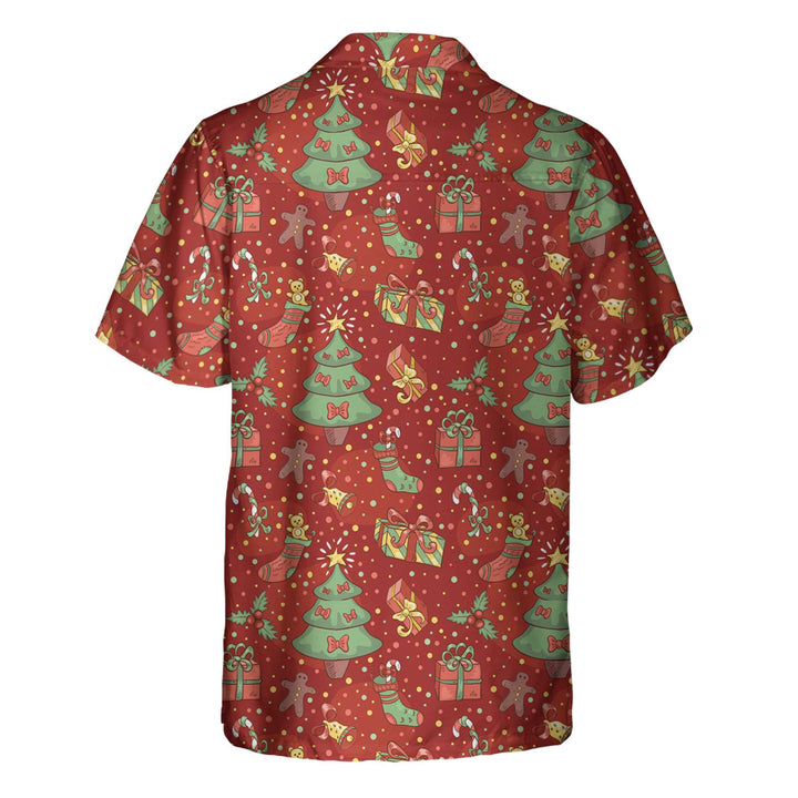 Mirla | Julmönster med Konfetti Hawaiian Shirt Festligt Jul Hawaiian Shirt-Eva Jonsson