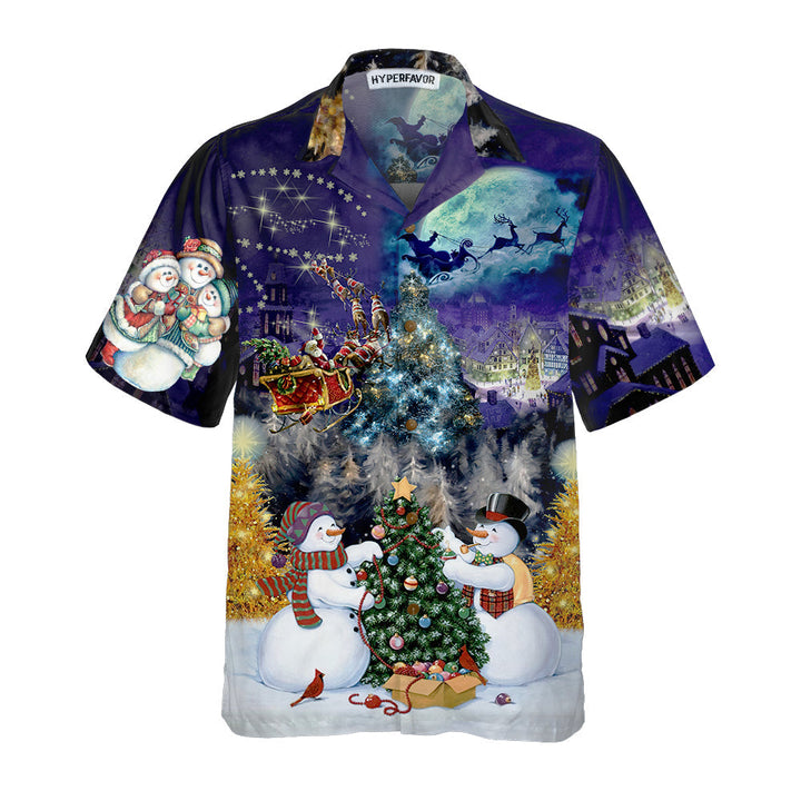 Mirla | Julnatt med Familjen Hawaiian Shirt Rolig Julskjorta Bästa Julklappsidén-Eva Jonsson