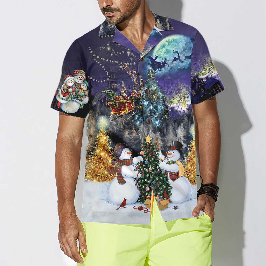 Mirla | Julnatt med Familjen Hawaiian Shirt Rolig Julskjorta Bästa Julklappsidén-Eva Jonsson